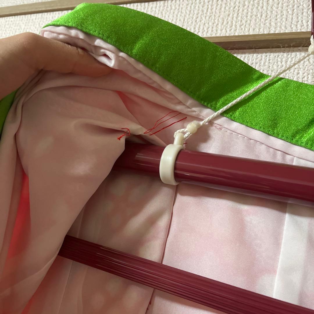 七五三　7歳　赤　絞り風　かのこ　アンティーク　正絹