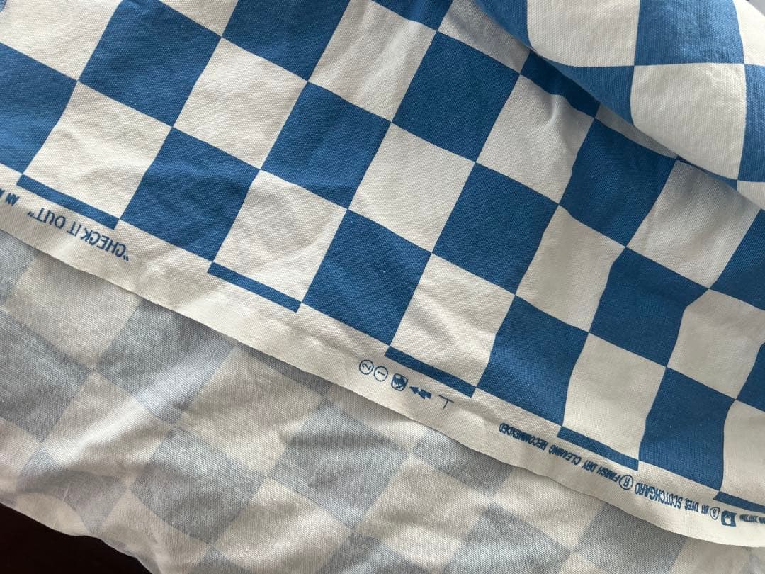 超希少 80s CHECKER FLAG USA製 ヴィンテージファブリック