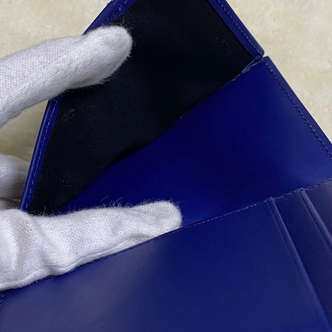 未使用保管品✨ポールスミスミニ財布カードケース青レザーミニクーパー箱&保存袋付き