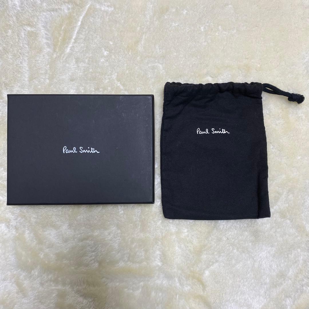 未使用保管品✨ポールスミスミニ財布カードケース青レザーミニクーパー箱&保存袋付き