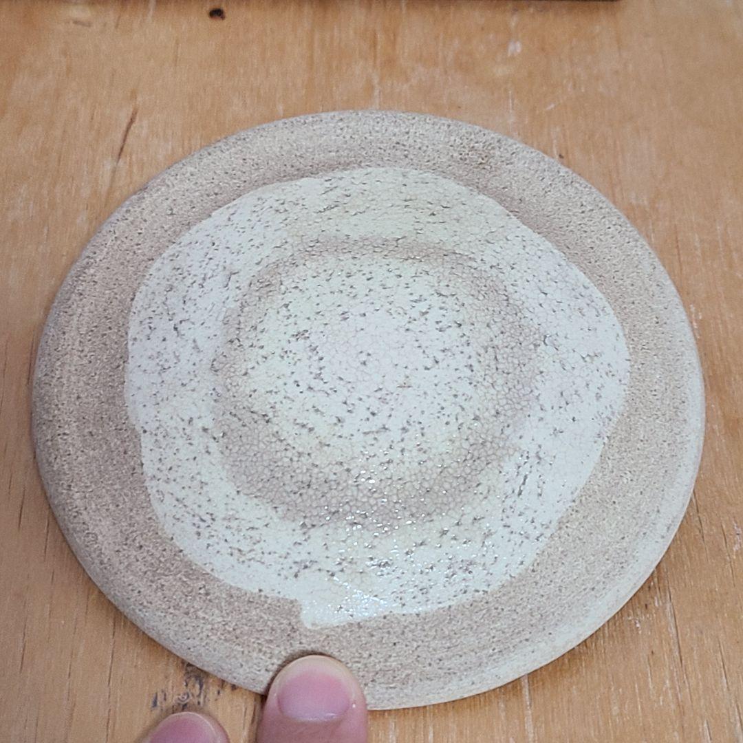 水指　山口錠鉄作　織部焼　茶道具