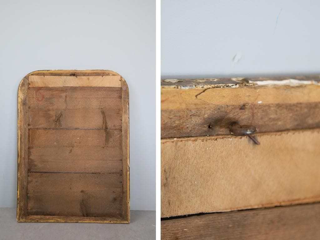 フランスアンティークルイフィリップ様式ミラー/姿見ウォールミラー鏡(90-168