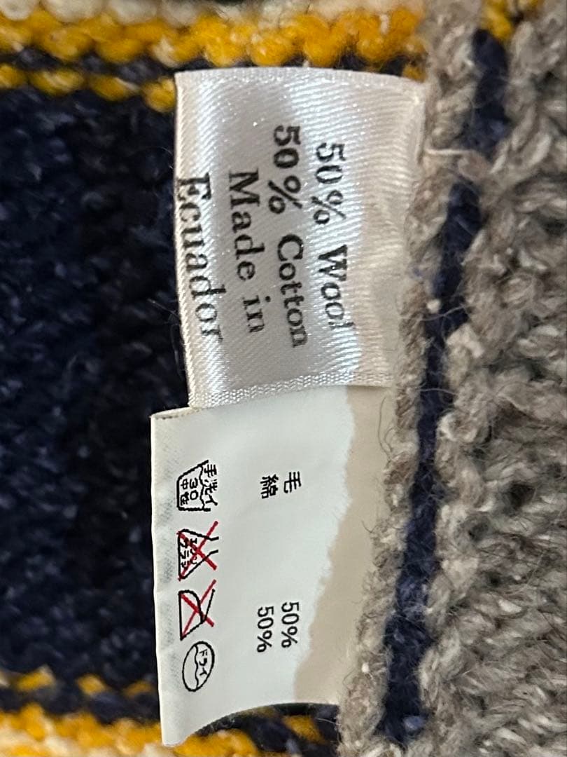 エグアドル　ニット　フードパーカー　itimi toro otoe