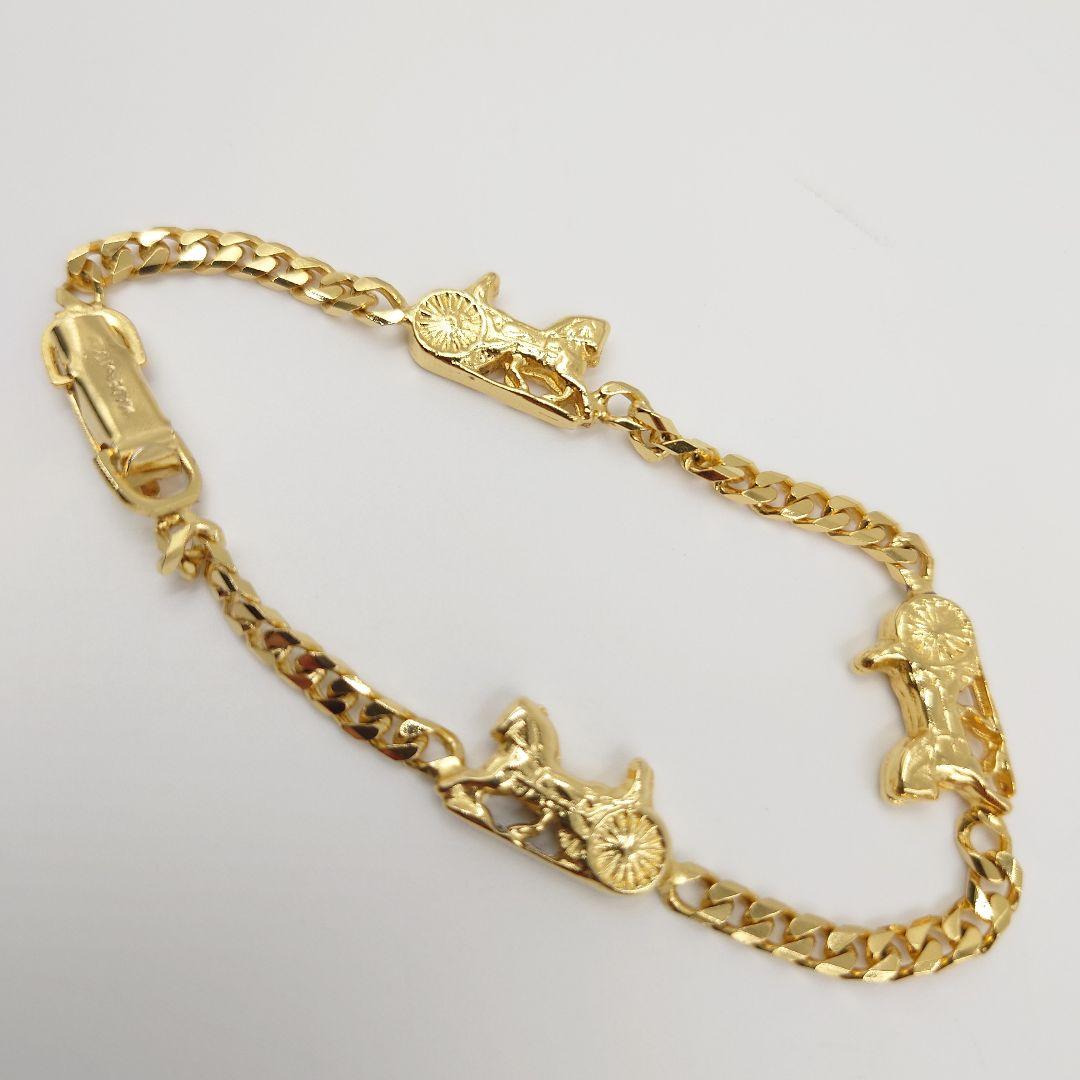 CELINE ブレスレット ヴィンテージ 馬車 ゴールド レディース セリーヌ