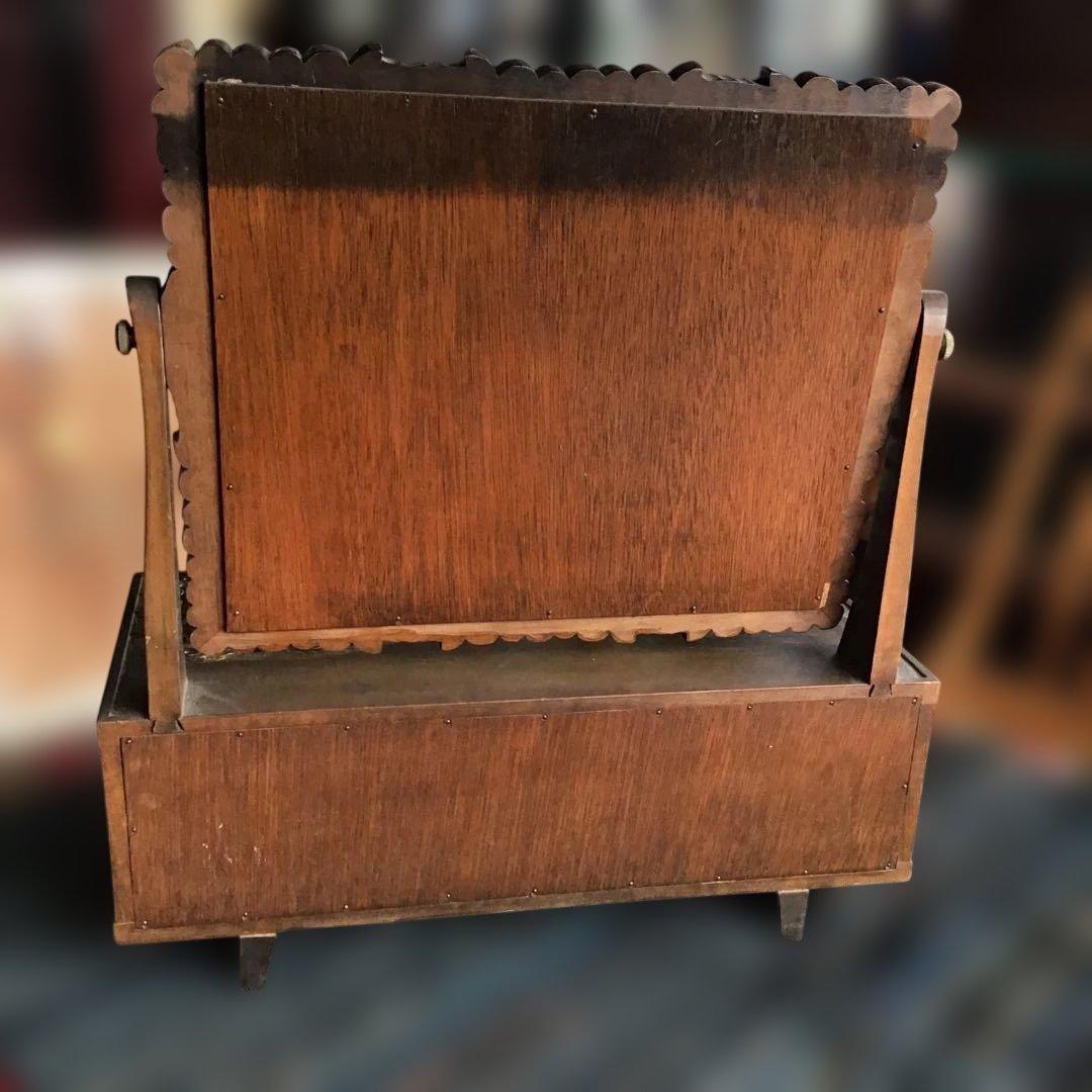 アンティーク軽井沢彫り 鏡台　収納　家具 櫻