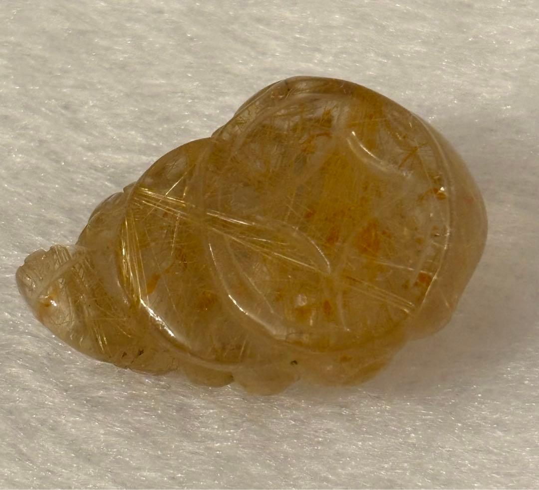 【金・財・商売・子宝・安産】三脚蛙・銭蛙⭐️ゴールドルチル・ライモナイト入⭐️R20