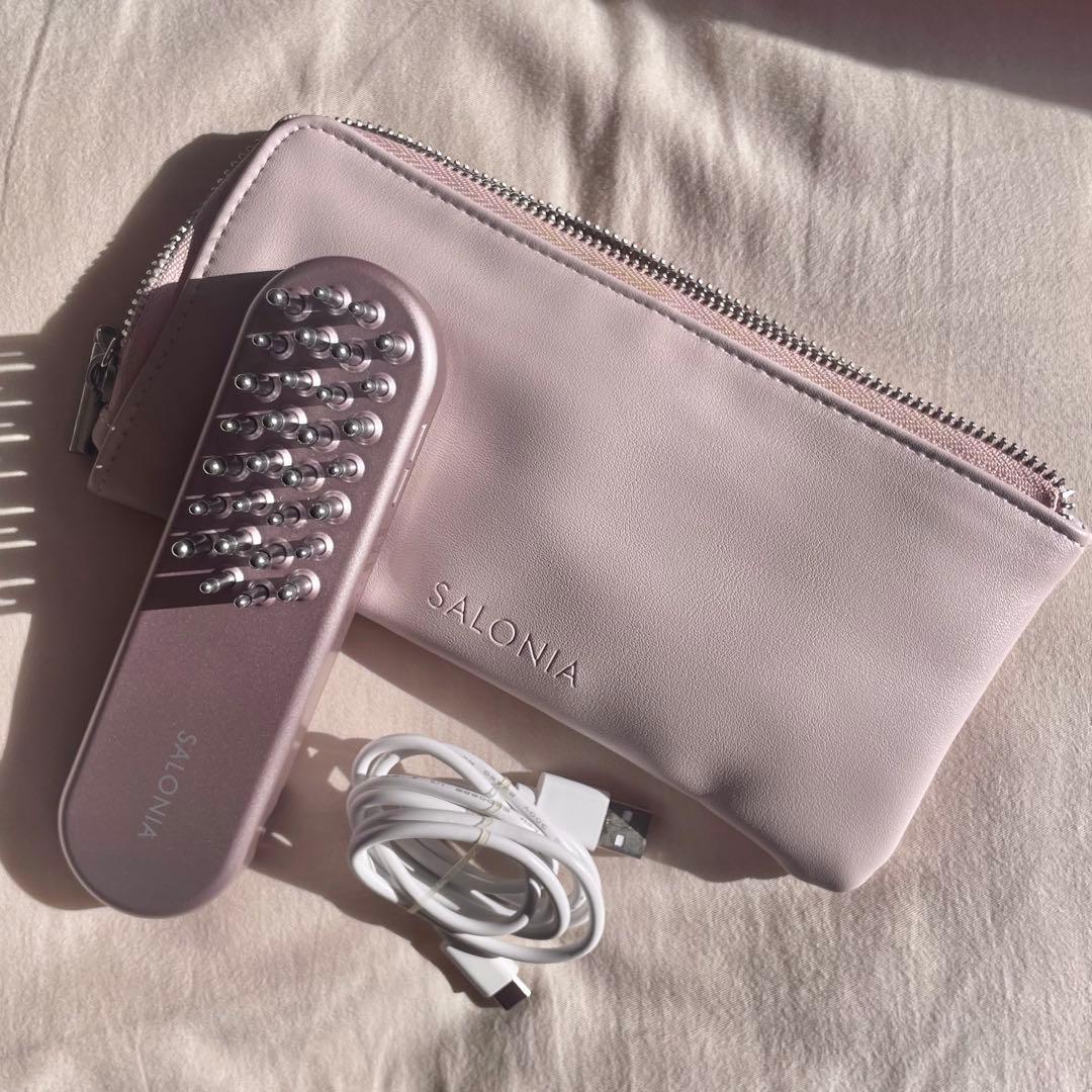 SALONIA EMS 電気ブラシ ピンク サロニア