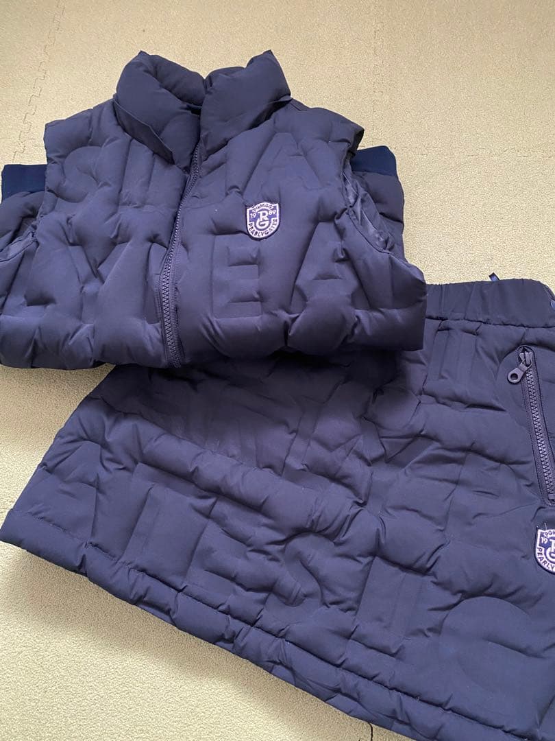 【美品】PEARLY GATES ネイビー ベスト スカート セットアップ