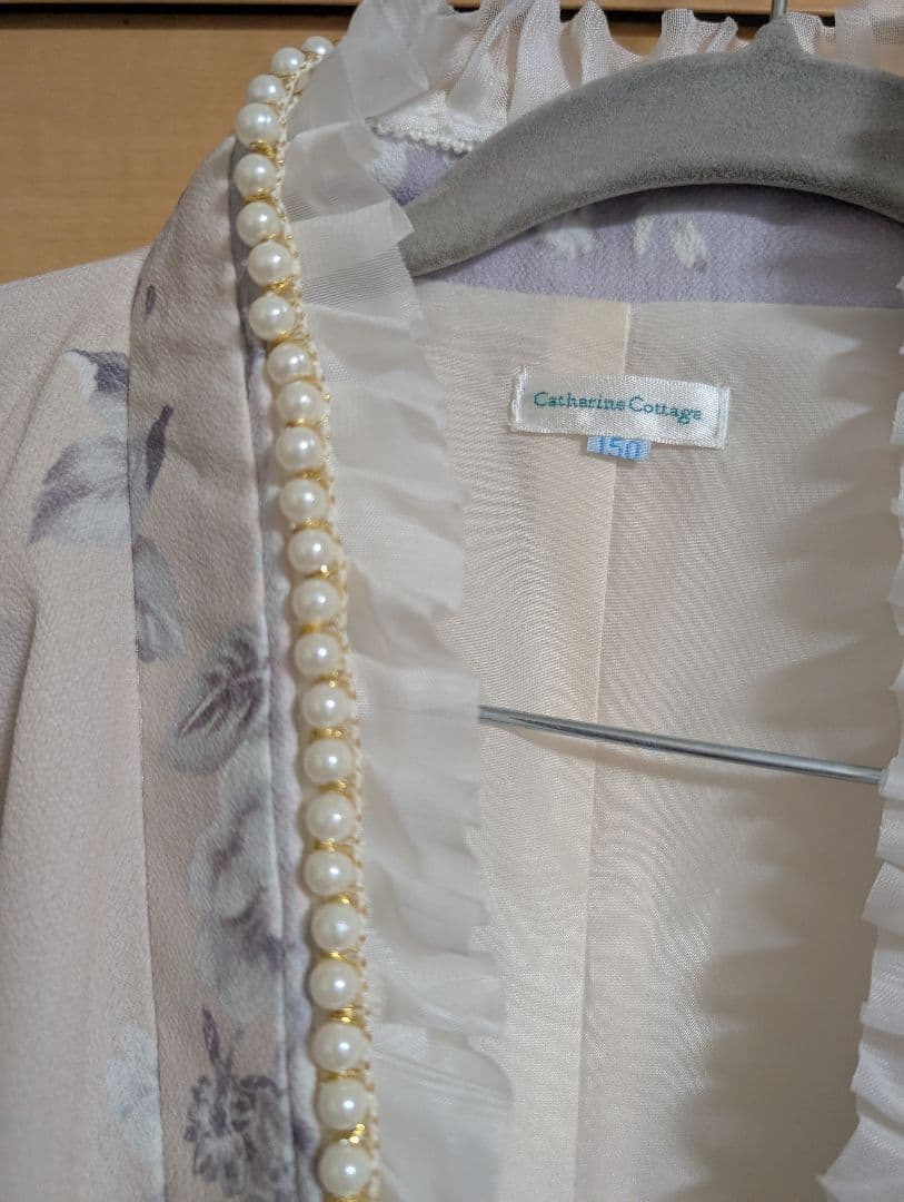 キャサリンコテージ 袴 卒業式 ベージュ 150cm ブラウン 小学生 肌襦袢