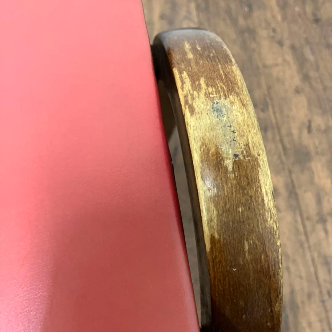 A-3 昭和レトロ 秋田木工株式会社 木製スツール 剣持勇 椅子 イス 古家具