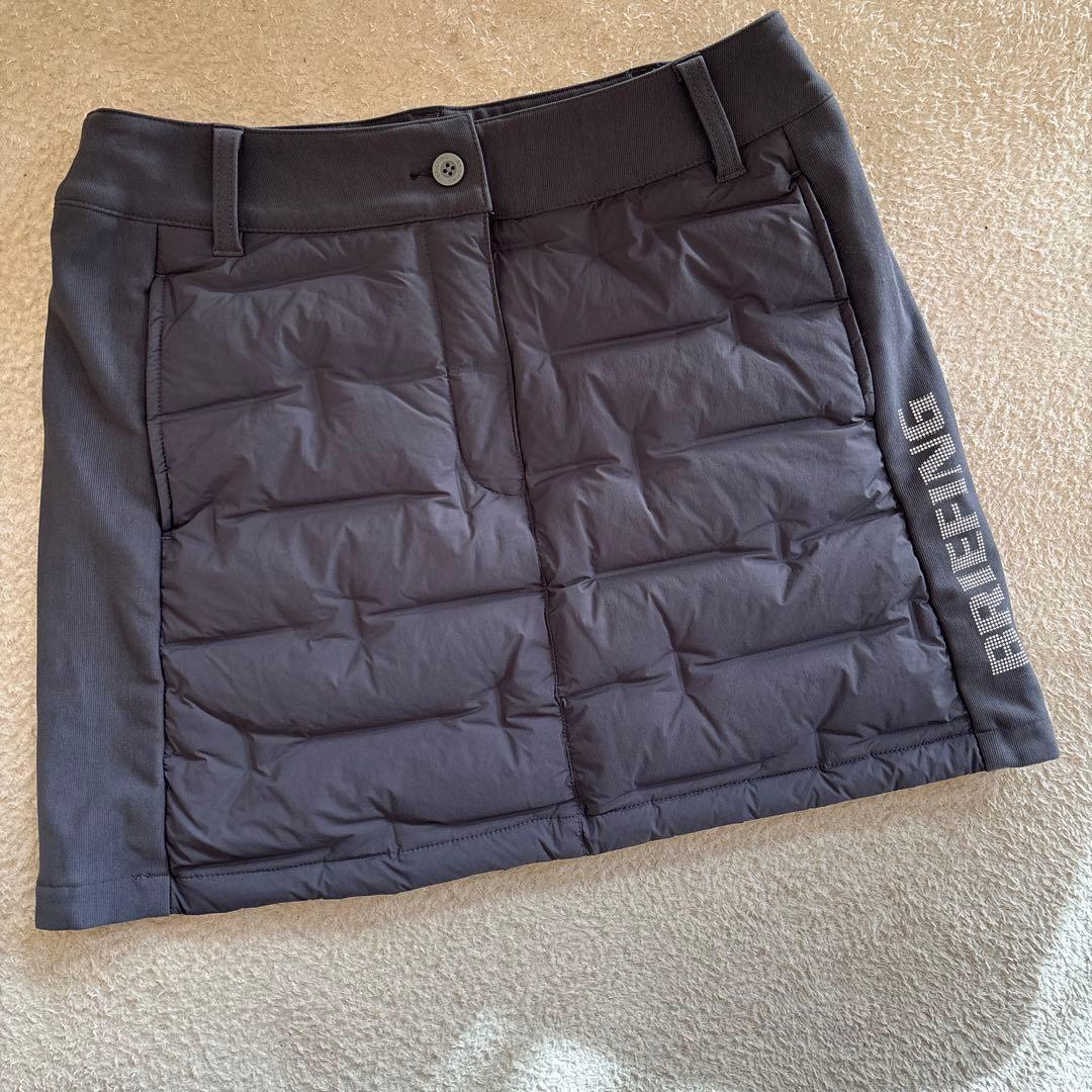ブリーフィング　ハイブリッドダウンスカート　XS グレー　ホワイトロゴ　未使用