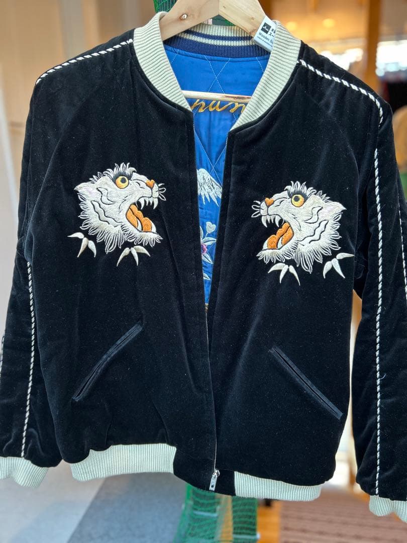期間限定出品！テーラー東洋スカジャン　スーベニアジャケット別珍　虎　鷹　鷲