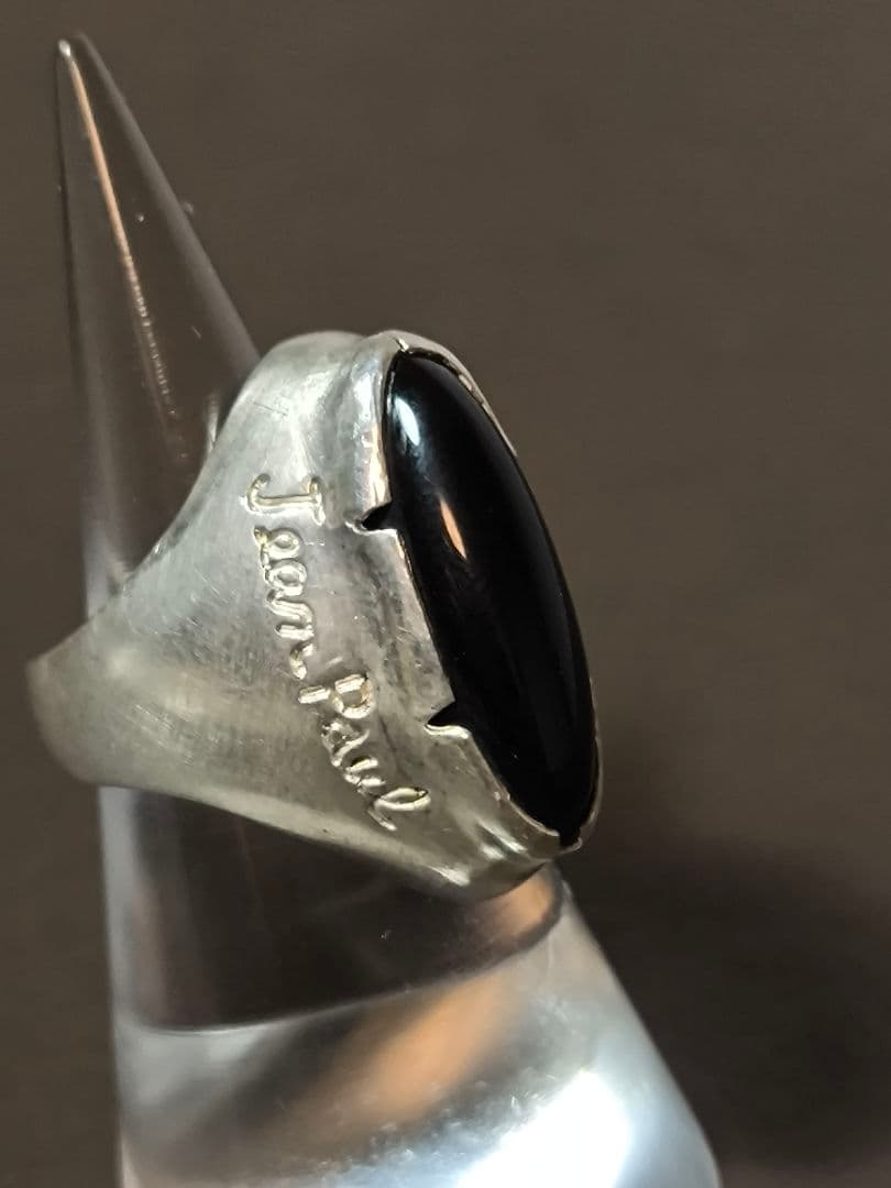 Jean Paul Gaultier シルバーリング 天然石 オニキス