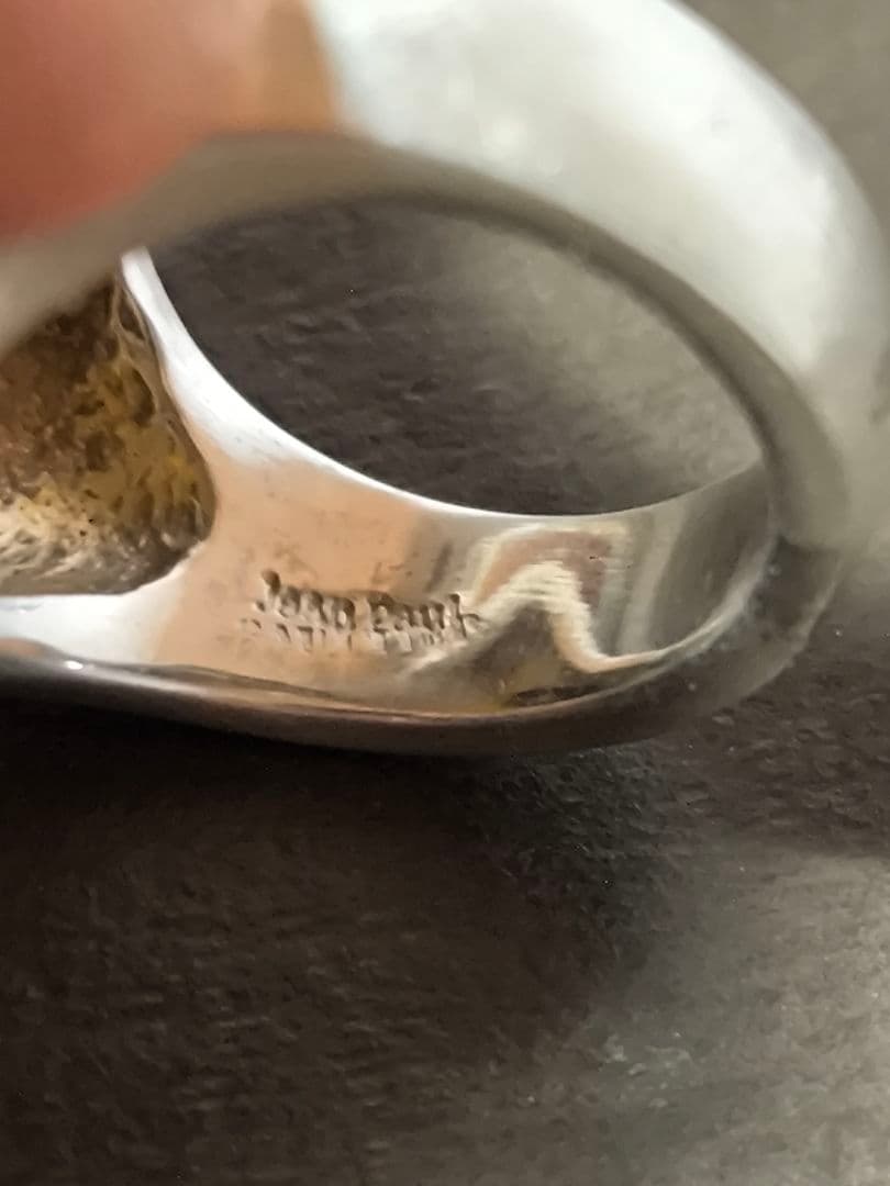 Jean Paul Gaultier シルバーリング 天然石 オニキス