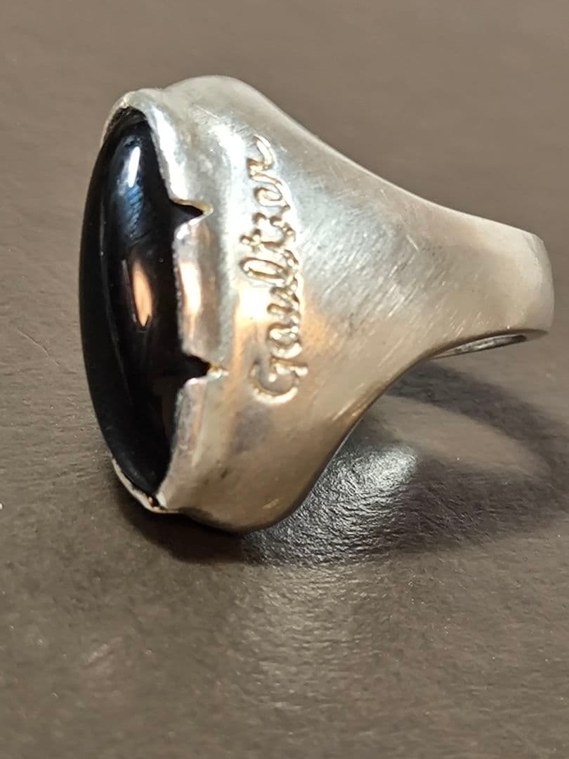 Jean Paul Gaultier シルバーリング 天然石 オニキス