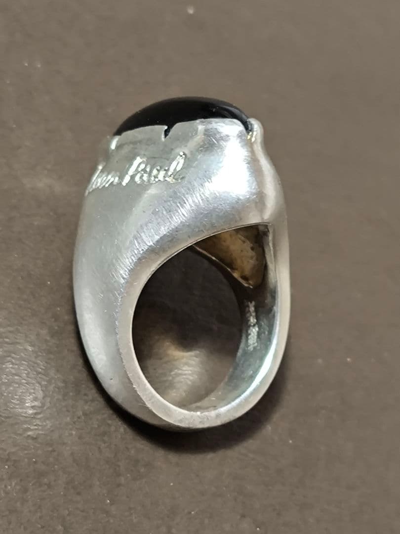 Jean Paul Gaultier シルバーリング 天然石 オニキス