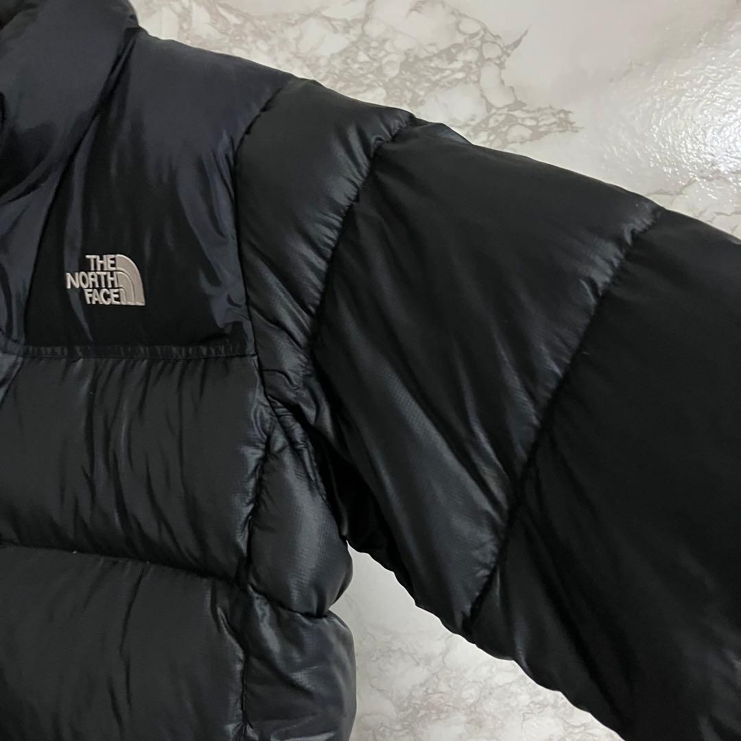 《希少》ザノースフェイス　ヌプシ　ダウンジャケット 刺繍ロゴ　ブラック　M