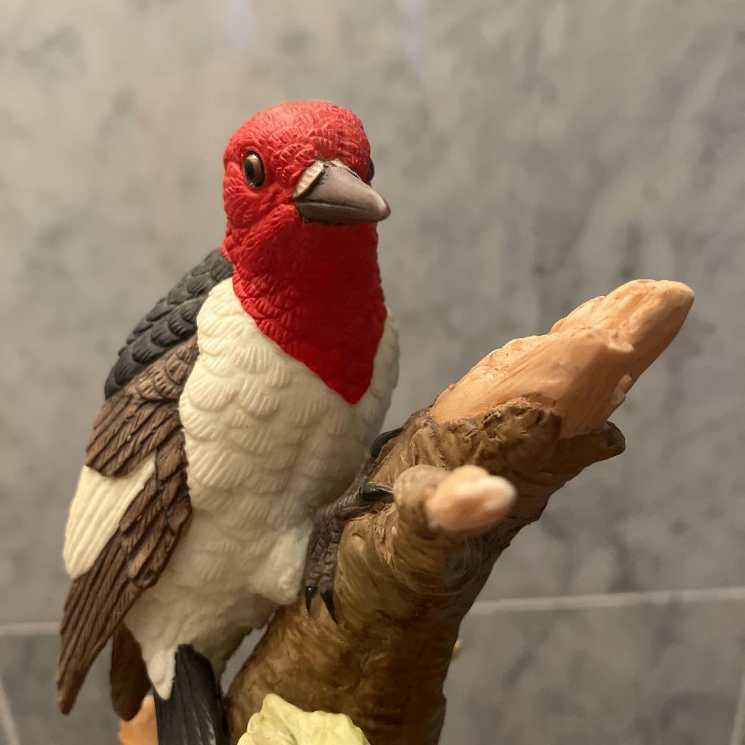 70年代ヴィンテージ名門レフトン社 美しい瞳で精巧に作られた鳥の陶器