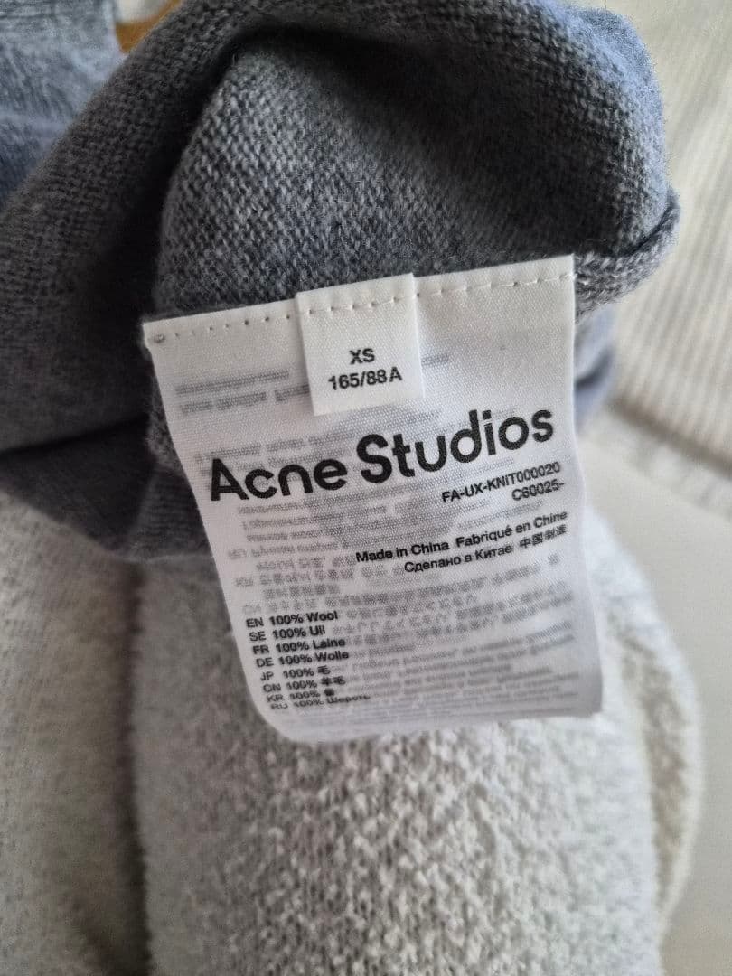 Acne Studios グレー 長袖セーター 新品タグ付き