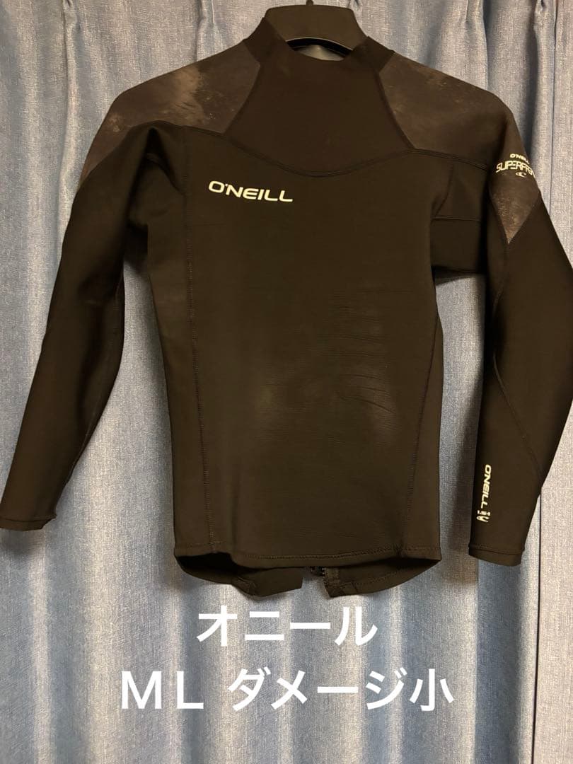 ONEILL ブラック タッパー フロントジッパー