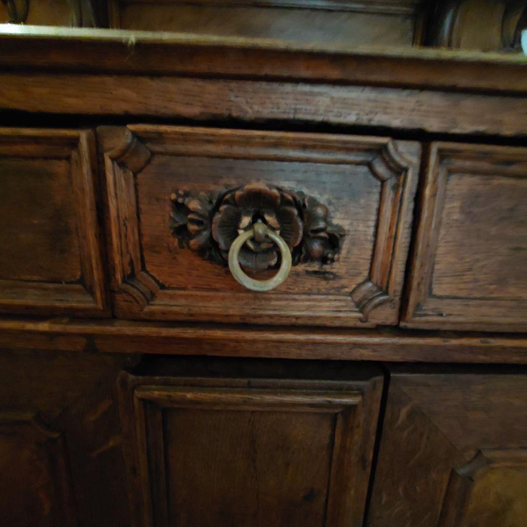 家具 アンティーク ヴィンテージ フランス カップボード 棚 動物ワイルド 高級