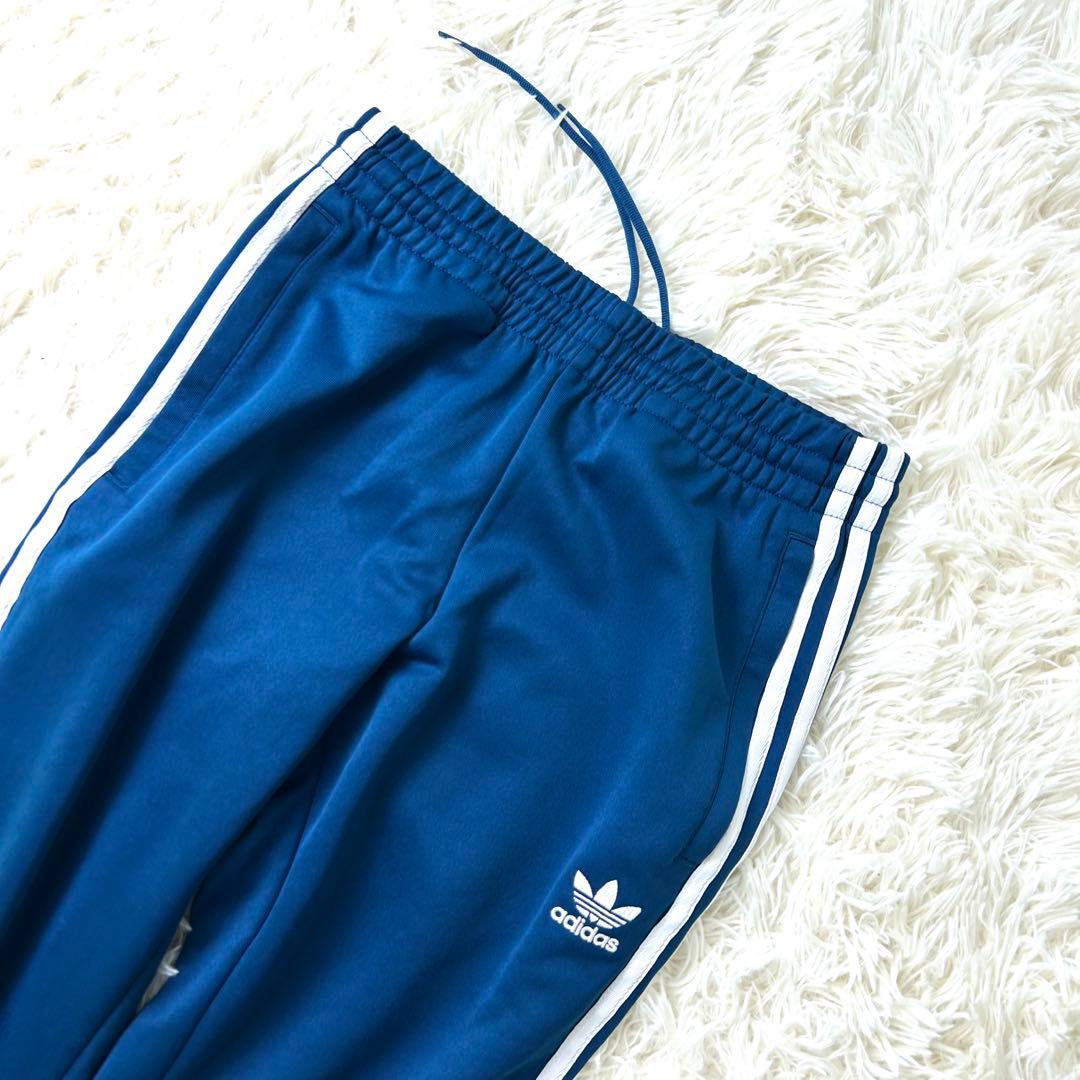 M　アディダス トラックジャケット セットアップ 上下 ジャージ ネイビー 紺