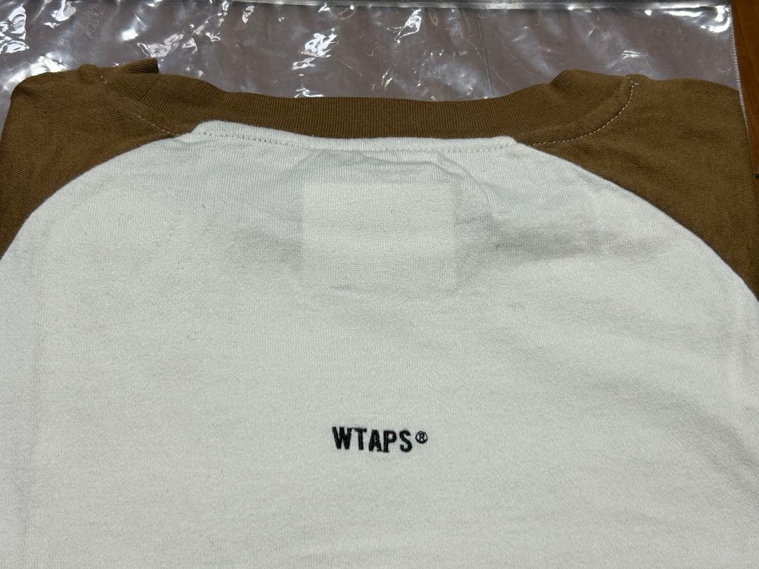 極美品 WTAPS 22ss IAN RAGLAN 茶白 ラグラン Mサイズ