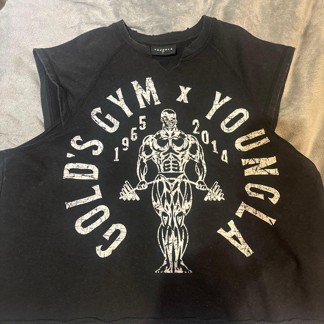  × GOLD'S GYM カットオフ　ブラック　値上げ予定