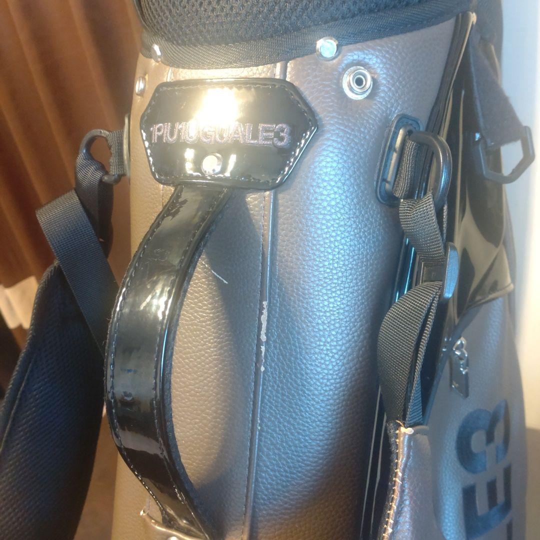 1piu1uguale3 　キャディバック　ブラウン　【破れ修正済】