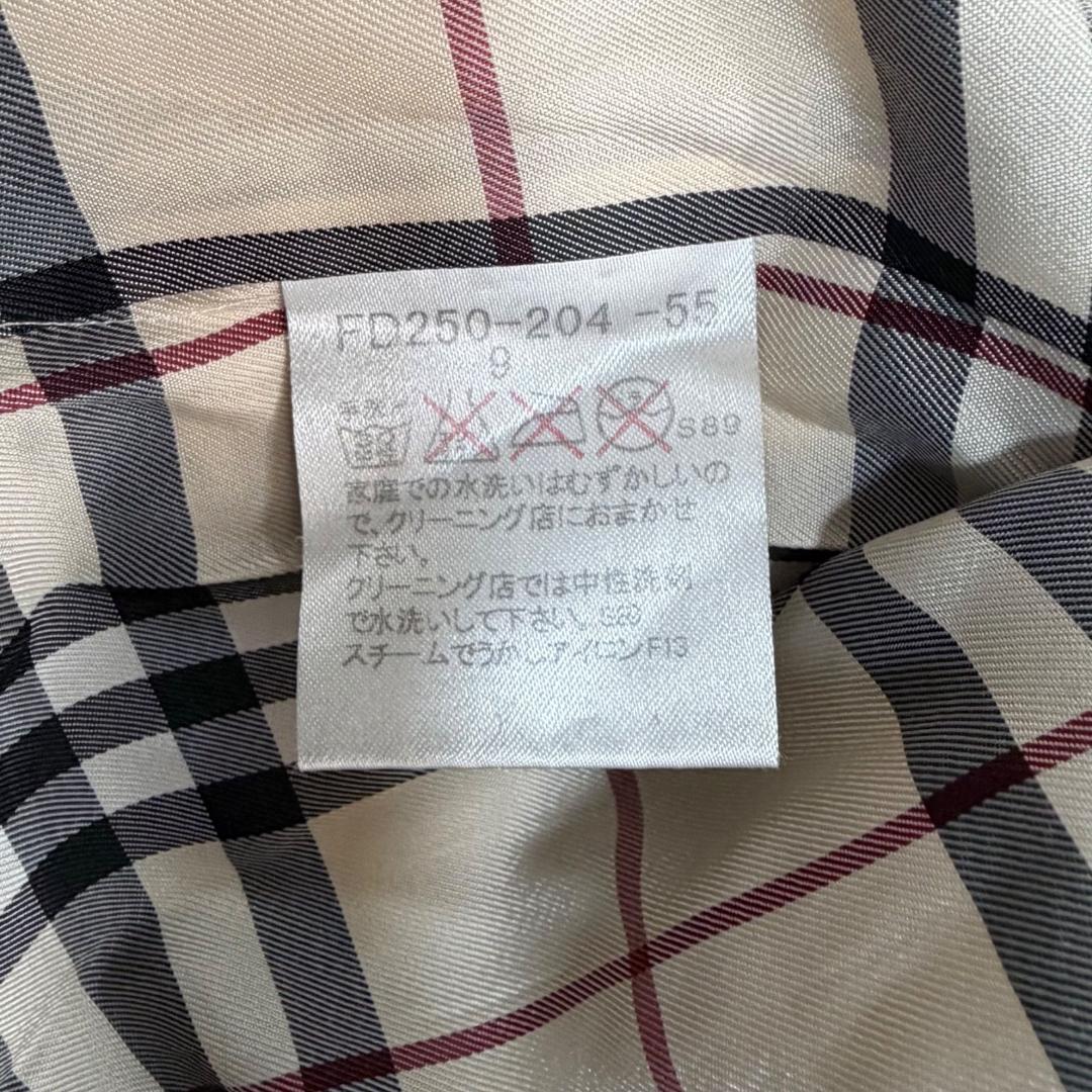 17130✨バーバリー 9 M ロングダウンジャケット ノバチェック 光沢