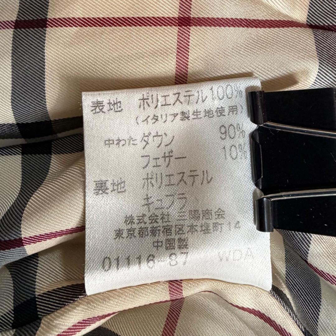 17130✨バーバリー 9 M ロングダウンジャケット ノバチェック 光沢