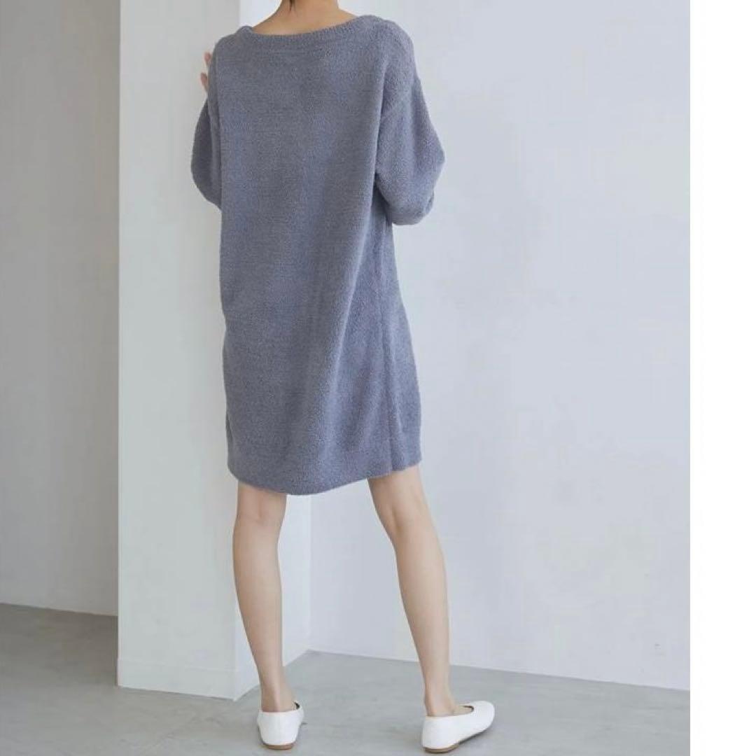 gelato pique ジェラートピケ ハートジャガードワンピース グレー