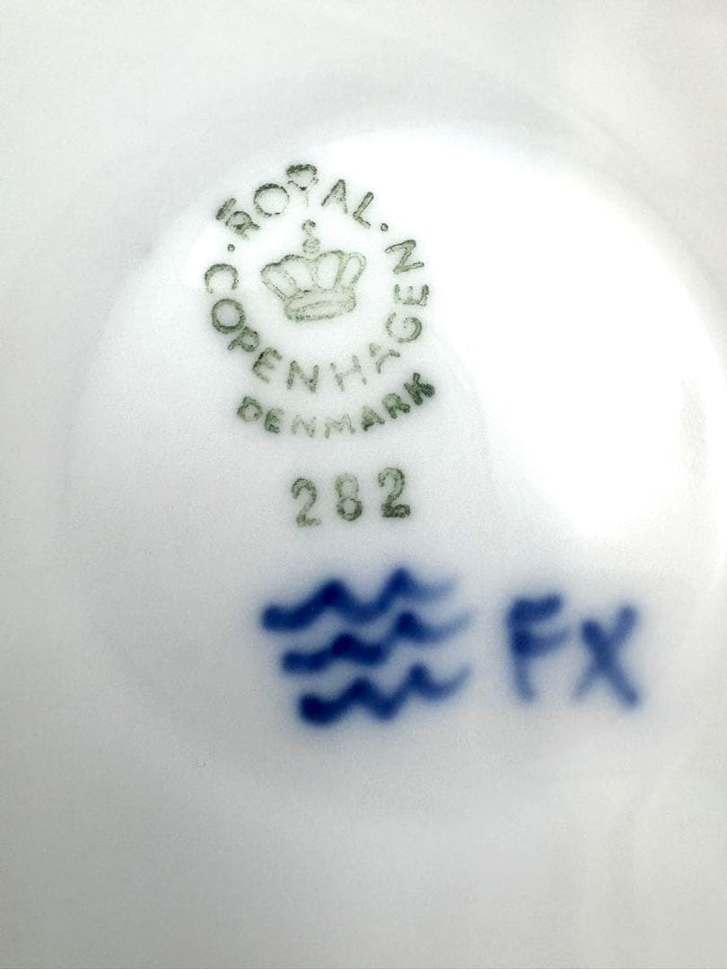 【美品】ロイヤルコペンハーゲン　ブルーフラワー 蓋付 ポプリポット　天使