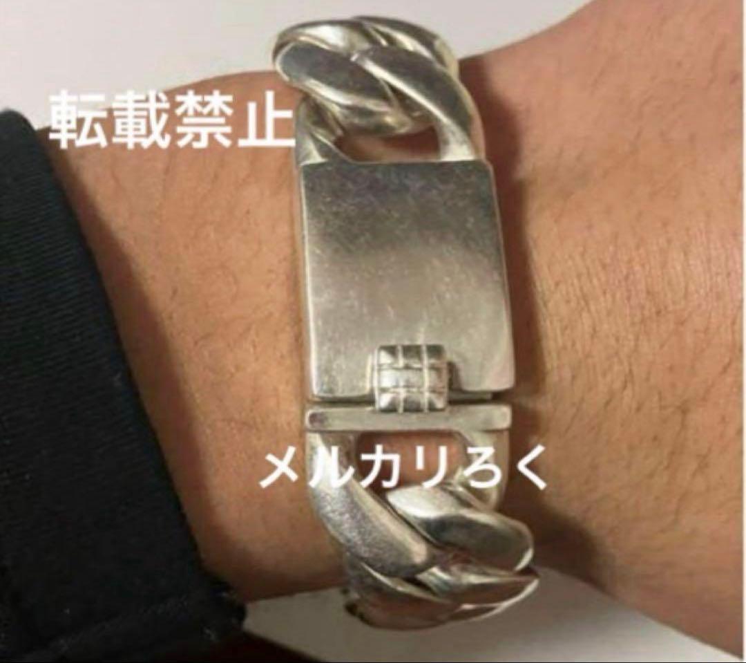 シルバー925 ブレスレット ヴィンテージ 喜平 2面 重量級 アバランチ