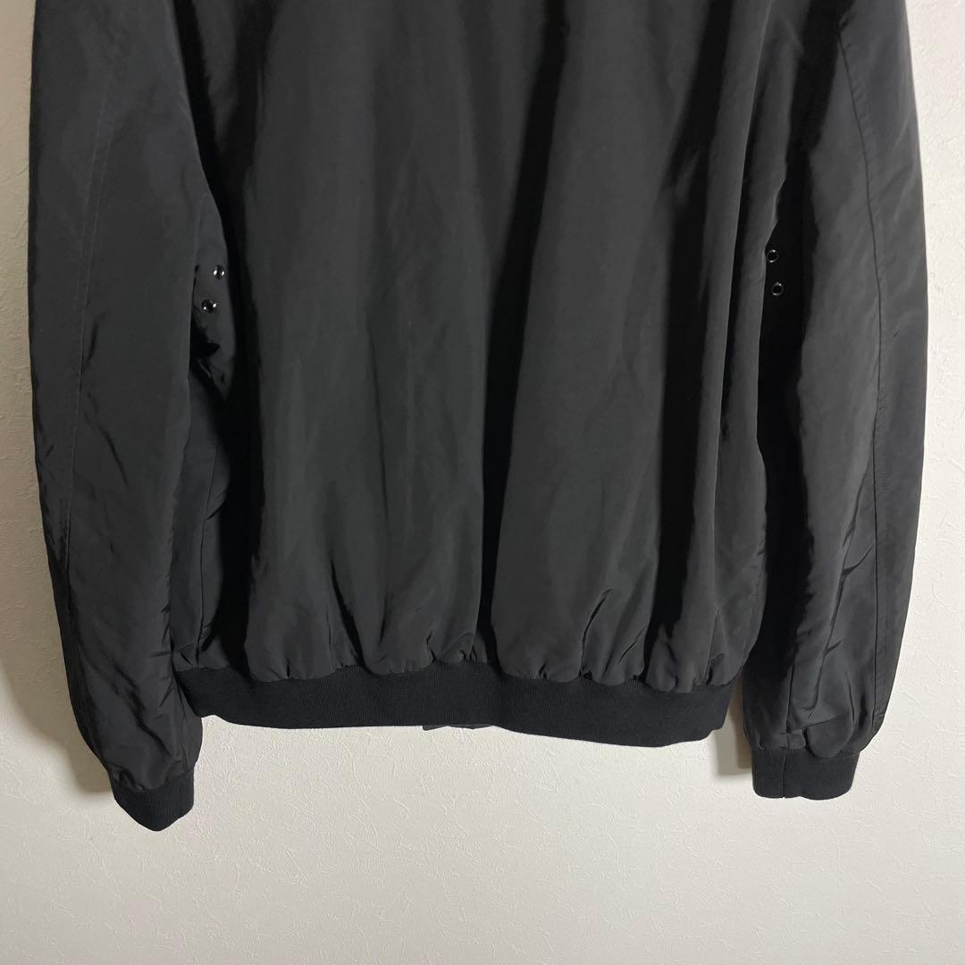 【良品】ポロラルフローレン スイングトップ 裏地チェック ポニー刺繍ロゴ 黒 M