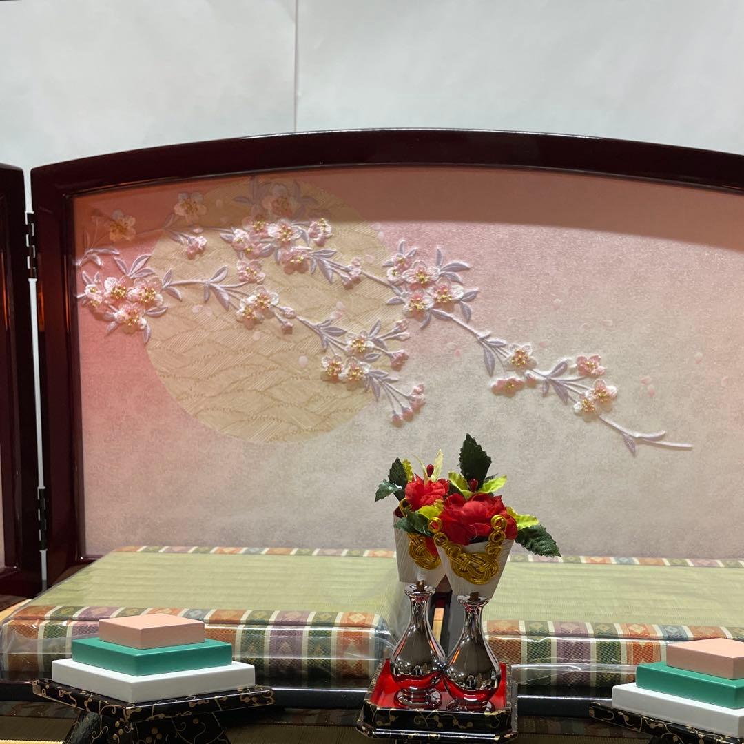 雛人形　吉徳　３段5人飾り　花ひいな　A-1