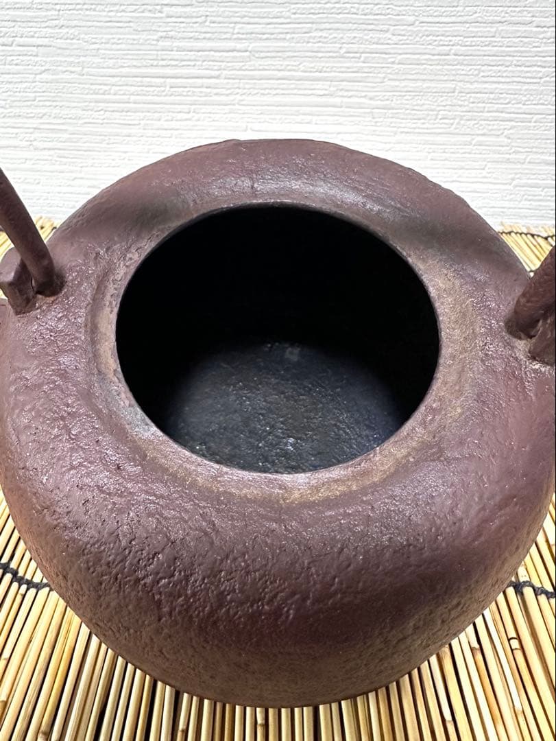 未使用コンディション　南部及鉄鋳造所宝鉄堂　及川栄喜(二代目鉄)造　１５型棗