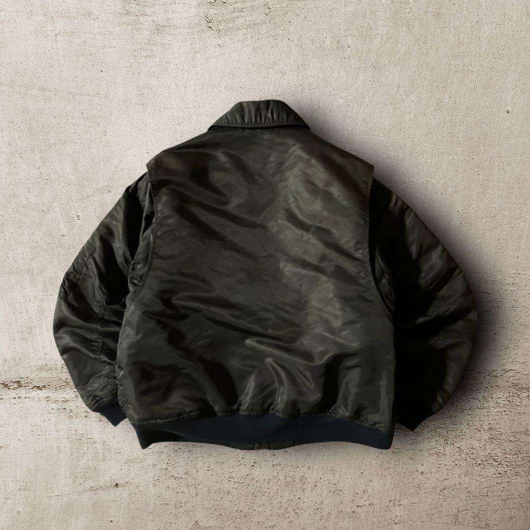 D_ni様☆vintage米軍フライトジャケットCWU-45P民間品MA-1ブラ