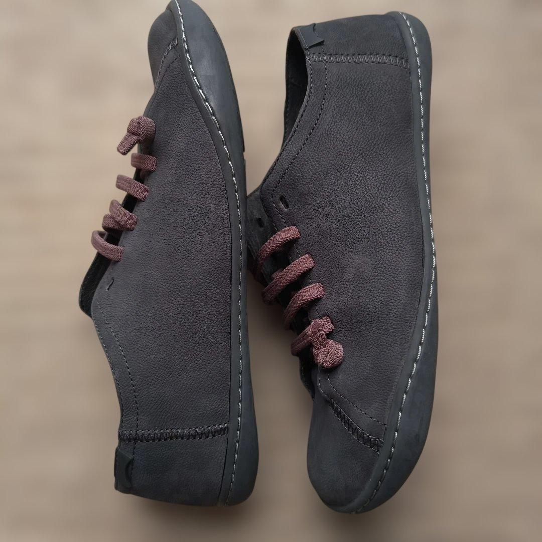 【最終価格】CAMPER カンペール レザースニーカー グレー ペウカミ