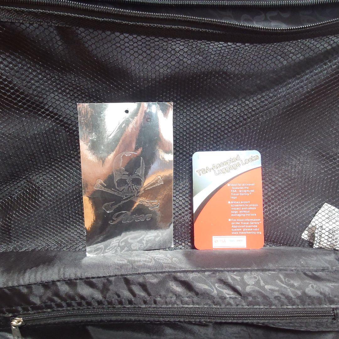 Roenロエン キャリーケース トランク ドクロ スカル 2輪 機内持込サイズ