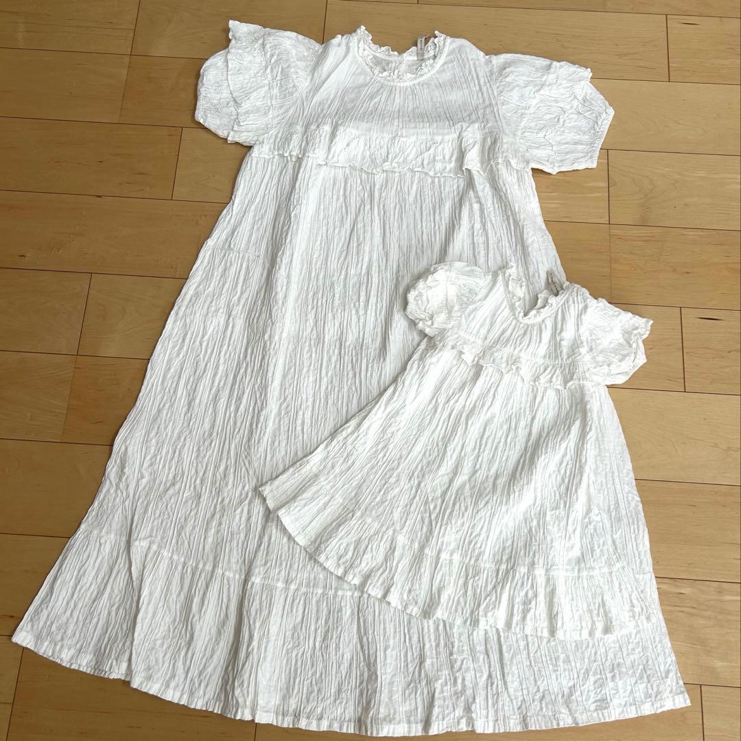 lacamel ワンピース 親子リンク セット S 大人 韓国