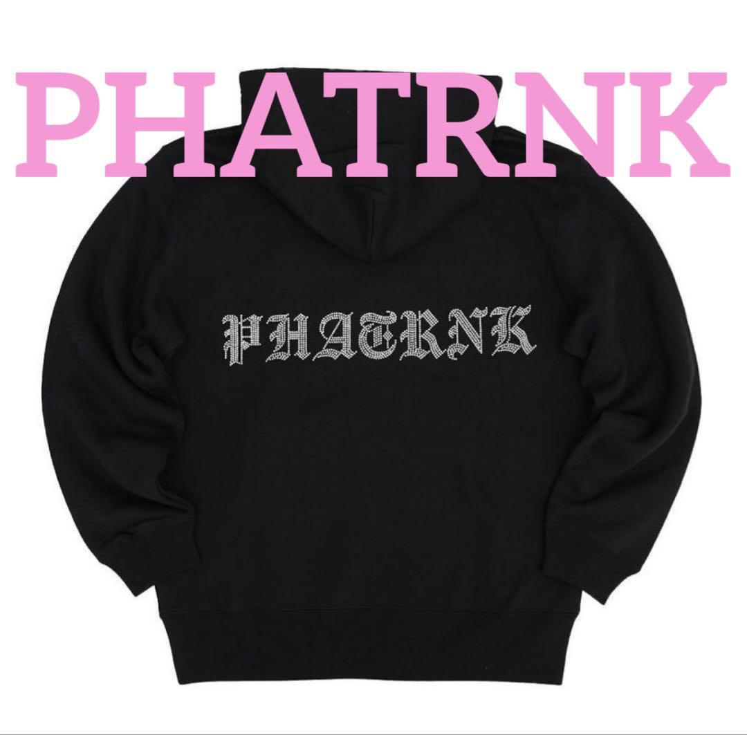 本日限定価格✨ PHATRNK P LOGO パーカー M ストーン 黒 美品