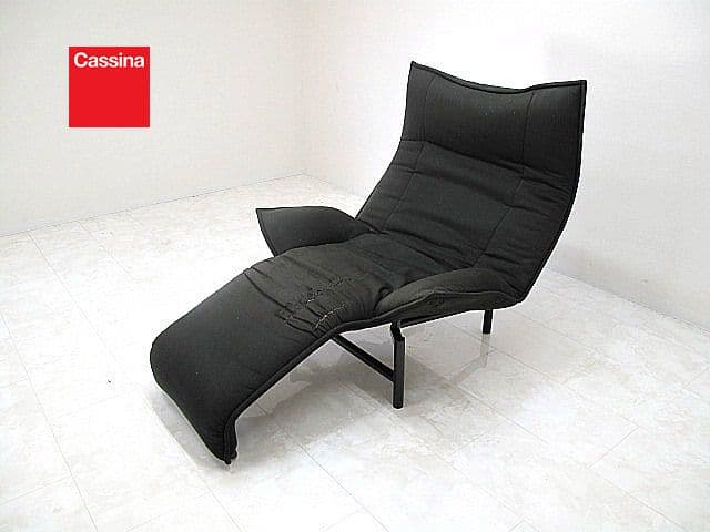 【現状ジャンク品】カッシーナ 「ヴェランダ」 1人掛けソファ／張地劣化・破れ多数