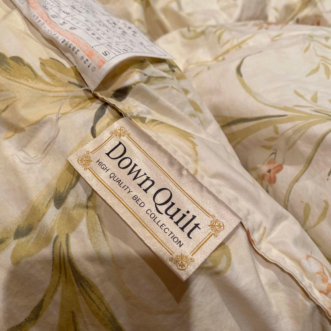 布団 羽毛布団 掛ふとん DownQuilt 花 フランスランデスダウン 日本製