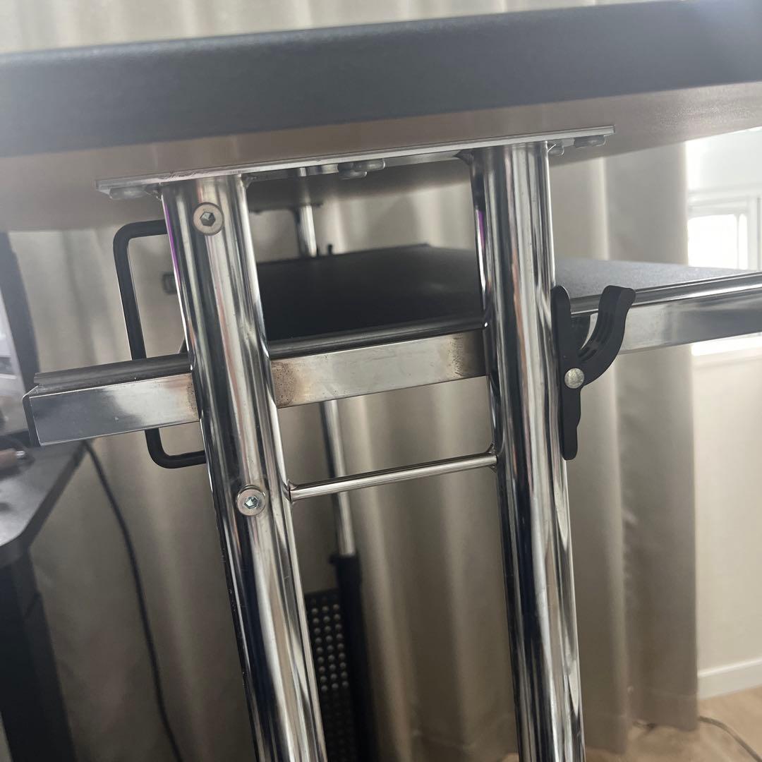 Bauhütte パソコンデスク 黒 引き出し付き