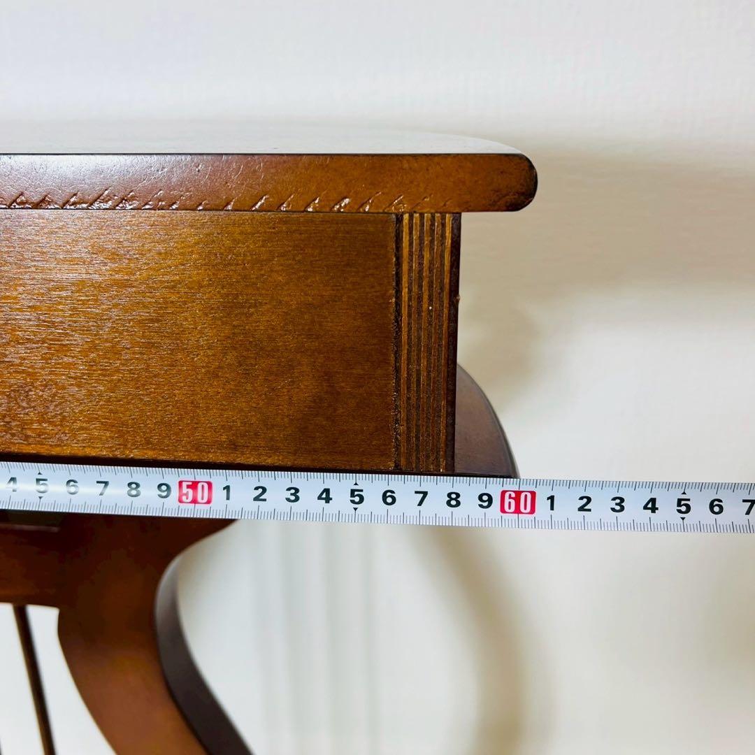 サイドテーブル コンソールテーブル ハープデザイン 半円