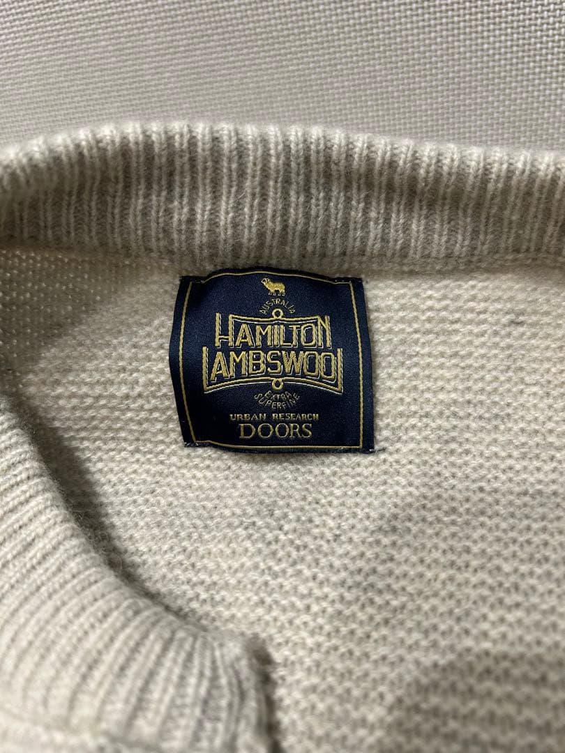 【値下げ中】【アーバンリサーチドアーズ】 ハミルトンウールガーターカーディガン