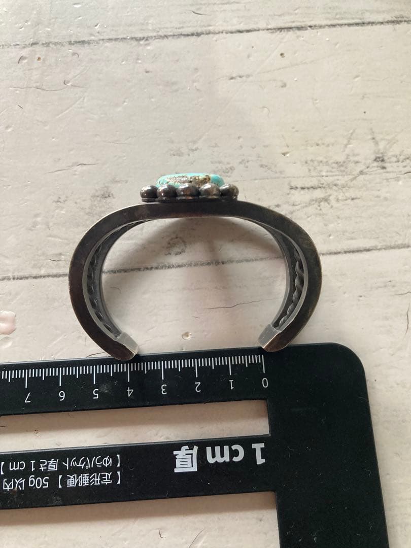 OLDナバホ族ターコイズバングル刻印PA