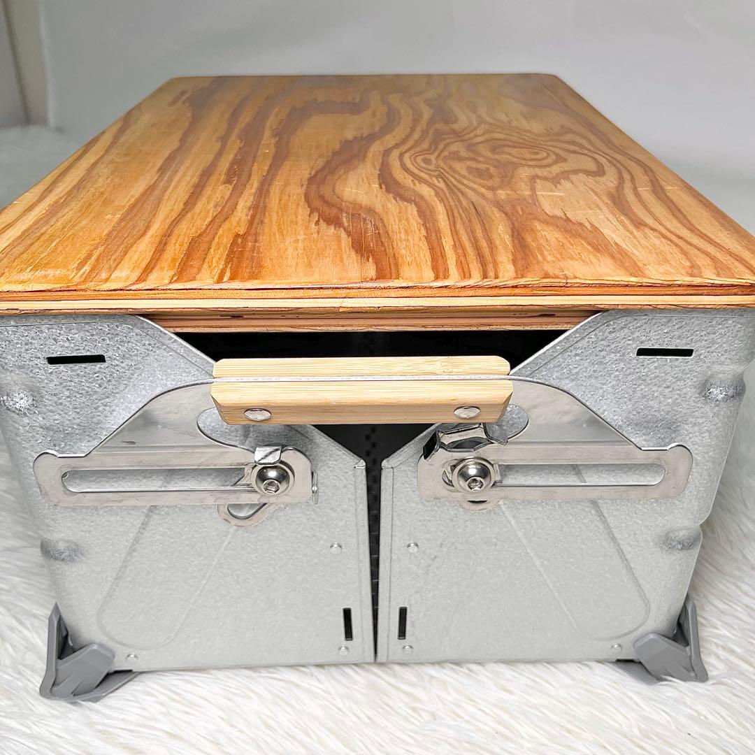 【良品】スノーピーク シェルフコンテナ25 天板付 2台セット