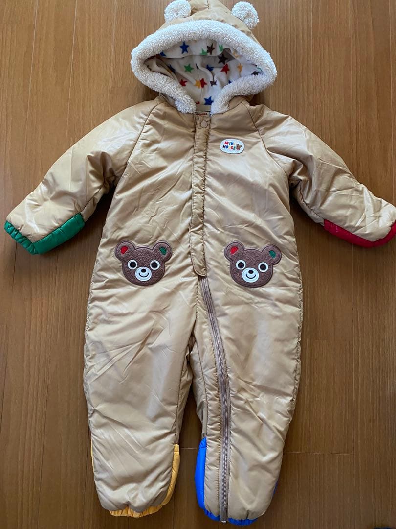 ミキハウス プッチー ジャンプスーツ 防寒着 80